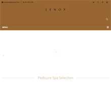 Tablet Screenshot of lenoxpedicurechair.com